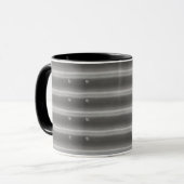 3D Effect Steel Metal Coffee Mok (Voorkant links)
