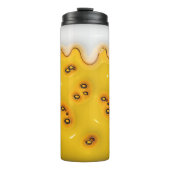 3D Effet Puffy Tumbler Bier Vibes, Puffy Foam Thermosbeker (Voorkant)