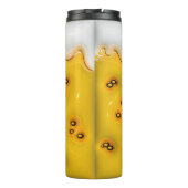 3D Effet Puffy Tumbler Bier Vibes, Puffy Foam Thermosbeker (Achterkant)