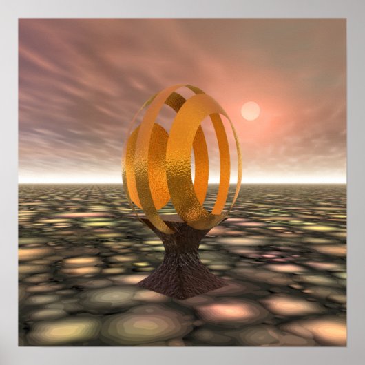 3D Egg Sparkle! Poster (Voorkant)