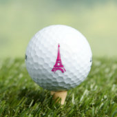 3d Eiffeltoren, Franse clipart Golfballen (Insitu Shirt)