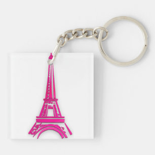 3d Eiffeltoren, Franse clipart Sleutelhanger