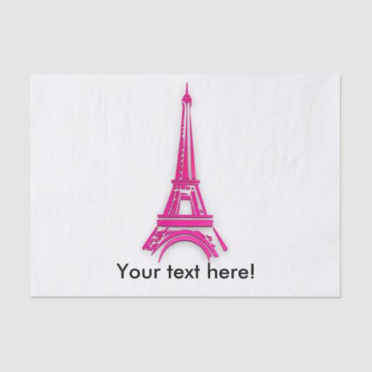 3d Eiffeltoren, Franse clipart Tissuepapier (Voorkant)