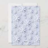 3D Elegante Sneeuwvlokken Kerstboom Groet Feestdagenkaart (Achterkant)