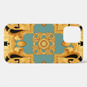 3D-elementen van Golden Baroque Ornament Case-Mate iPhone Case (Achterkant (horizontaal))