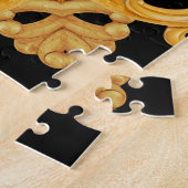 3D-elementen van Golden Baroque Ornament Legpuzzel (Zijkant)