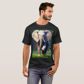 3D Elephant Vision: geanimeerd T-shirt (Voorkant volledig)
