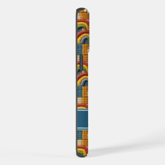 3D Embroidery Patchwork Phone Case | Personalized  iPhone Hoesje (Rechterkant)