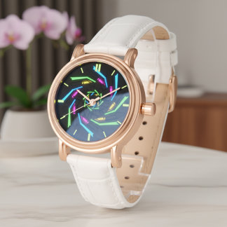 3D Emerald Watch Dial Horloge