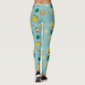 3d Emoji-patroon Leggings (Achterkant)