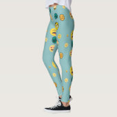 3d Emoji-patroon Leggings (Links)