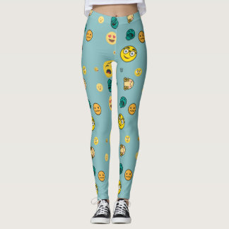 3d Emoji-patroon Leggings