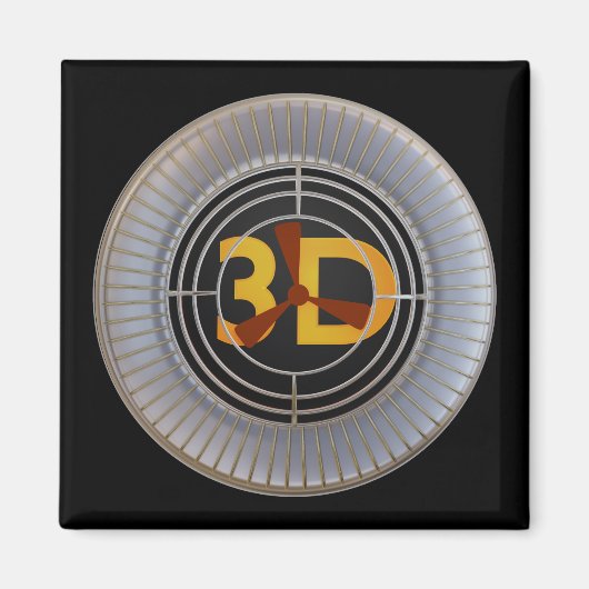 3D-engine. Magneet (Voorkant)
