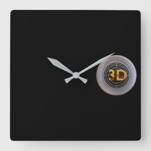 3D-engine Vierkante Klok