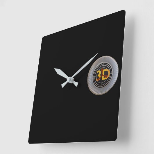 3D-engine Vierkante Klok (Hoek)
