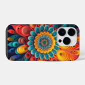 3D Enkele Bloem iPhone Hoesje (Achterkant horizontaal)