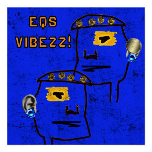 3D EQ VIBEZZ Glanzend Poster! Perfect Poster