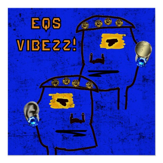 3D EQ VIBEZZ Glanzend Poster! Perfect Poster (Voorkant)