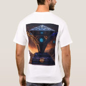 3D Estilo Azteca T-shirts – vet, artistiek en unie (Achterkant)
