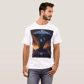 3D Estilo Azteca T-shirts – vet, artistiek en unie (Voorkant volledig)