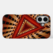 3D-fantasienetwerk moderne fractal grafisch ontwer Case-Mate iPhone Case (Achterkant (horizontaal))