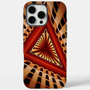 3D-fantasienetwerk moderne fractal grafisch ontwer iPhone 16 Pro Max Hoesje