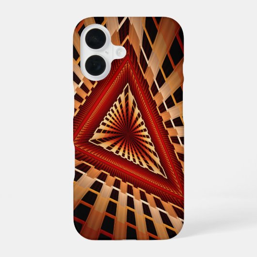 3D-fantasienetwerk moderne fractal grafisch ontwer iPhone 16 Hoesje (Achterkant)