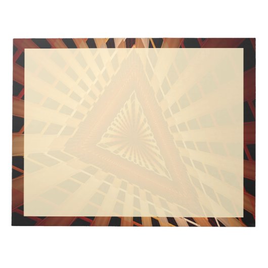 3D-fantasienetwerk moderne fractal grafisch ontwer Notitieblok (Voorkant)