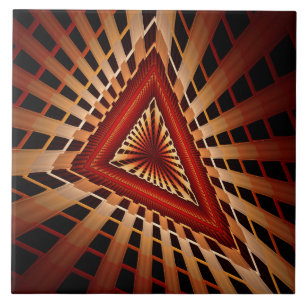 3D-fantasienetwerk moderne fractal grafisch ontwer Tegeltje