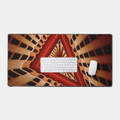 3D-fantasienetwerk moderne fractale grafische vorm Bureaumat (Keyboard & Muis)