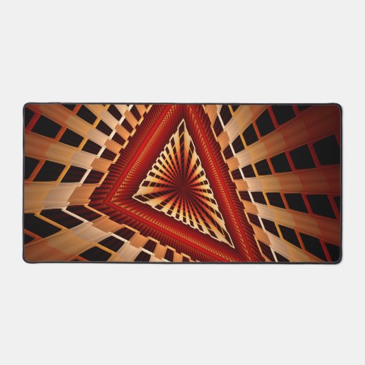 3D-fantasienetwerk moderne fractale grafische vorm Bureaumat (Voorkant)