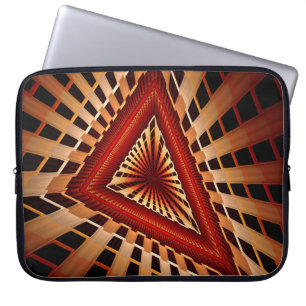 3D-fantasienetwerk moderne fractale grafische vorm Laptop Sleeve