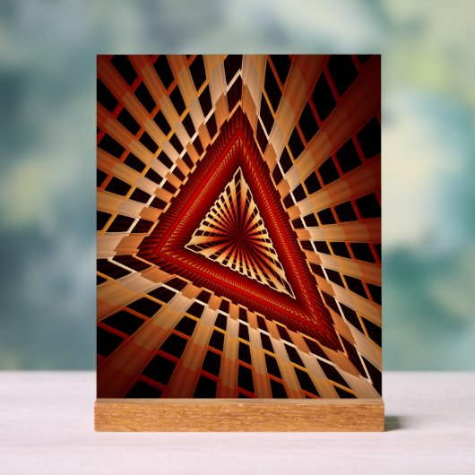 3D Fantasy Netwerk Modern Fractal Grafisch Ontwerp Acryl Bord (Neutraal)