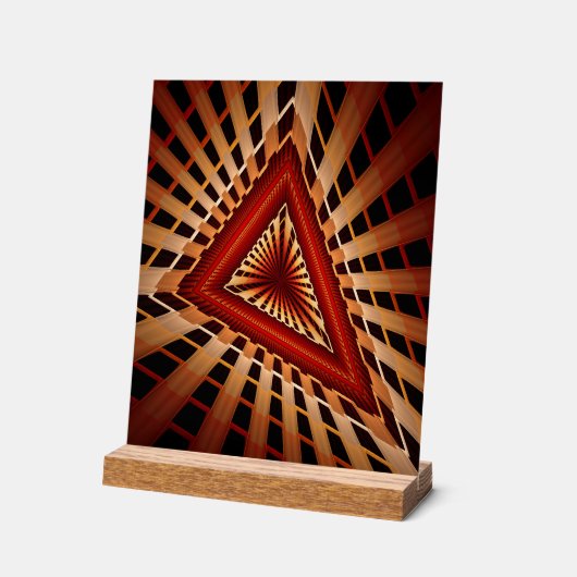 3D Fantasy Netwerk Modern Fractal Grafisch Ontwerp Acryl Bord (Hoek)