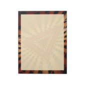 3D Fantasy Netwerk Modern Fractal Grafisch Ontwerp Notitieblok (Linkerzijde)