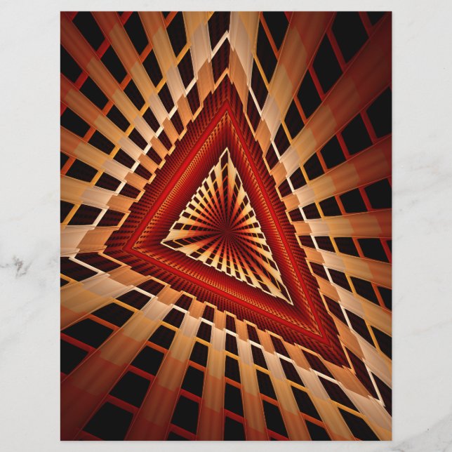 3D Fantasy Netwerk Modern Fractale Grafisch Ontwer (Voorkant)