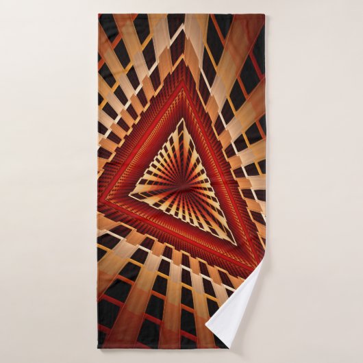 3D Fantasy Netwerk Modern Fractale Grafisch Ontwer Badhanddoek (Badhanddoek)