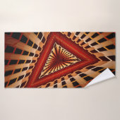 3D Fantasy Netwerk Modern Fractale Grafisch Ontwer Badhanddoek (Badhanddoek)
