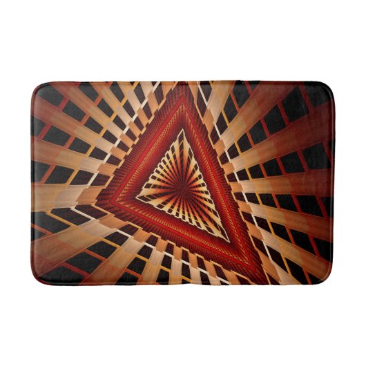 3D Fantasy Netwerk Modern Fractale Grafisch Ontwer Badmat (Voorkant)