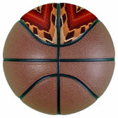 3D Fantasy Netwerk Modern Fractale Grafisch Ontwer Basketbal (Rechts)