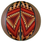 3D Fantasy Netwerk Modern Fractale Grafisch Ontwer Basketbal (Verticaal)