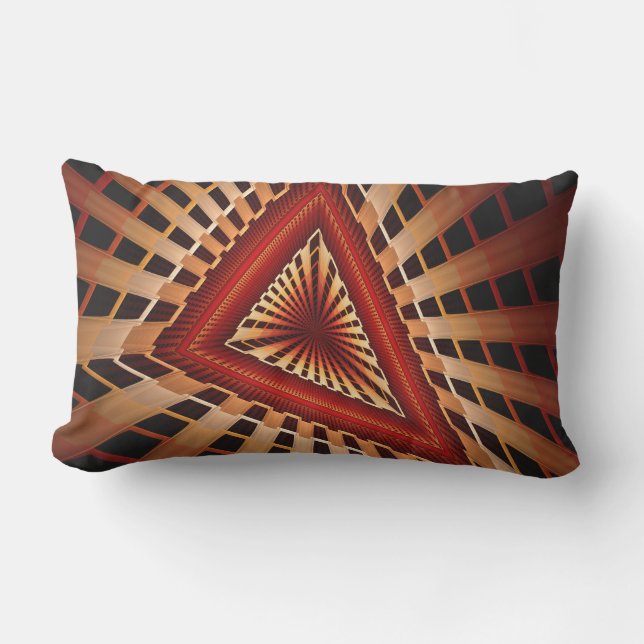 3D Fantasy Netwerk Modern Fractale Grafisch Ontwer Buitenkussen (Voorkant)