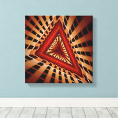 3D Fantasy Netwerk Modern Fractale Grafisch Ontwer Canvas Afdruk (Insitu (Houten vloer))