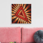3D Fantasy Netwerk Modern Fractale Grafisch Ontwer Canvas Afdruk (Insitu (Woonkamer))