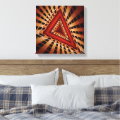3D Fantasy Netwerk Modern Fractale Grafisch Ontwer Canvas Afdruk (Insitu (Slaapkamer))