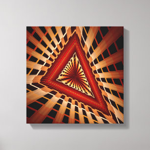 3D Fantasy Netwerk Modern Fractale Grafisch Ontwer Canvas Afdruk