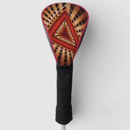 3D Fantasy Netwerk Modern Fractale Grafisch Ontwer Golfheadcover