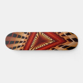 3D Fantasy Netwerk Modern Fractale Grafisch Ontwer Persoonlijk Skateboard (Horizontaal)