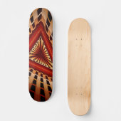 3D Fantasy Netwerk Modern Fractale Grafisch Ontwer Persoonlijk Skateboard (Voorkant)