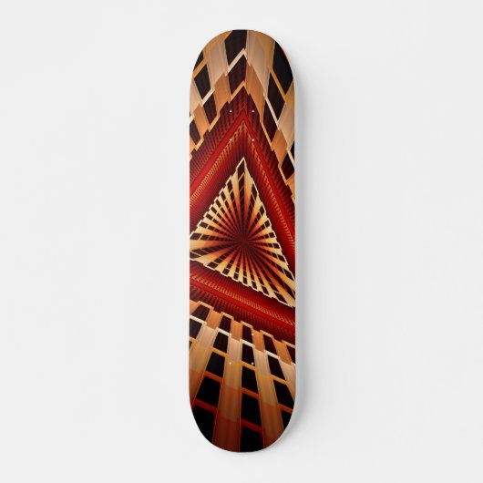 3D Fantasy Netwerk Modern Fractale Grafisch Ontwer Persoonlijk Skateboard (Voorkant)